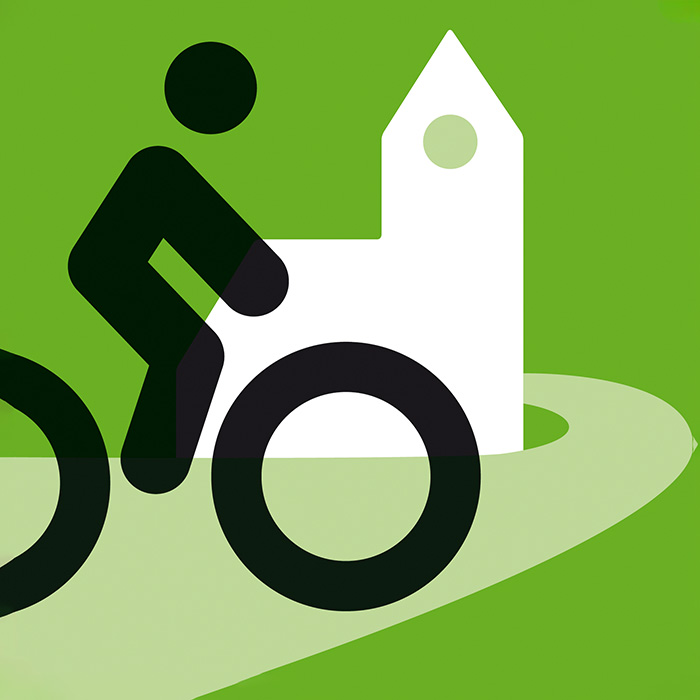 Logo Radwegekirchen der EKD