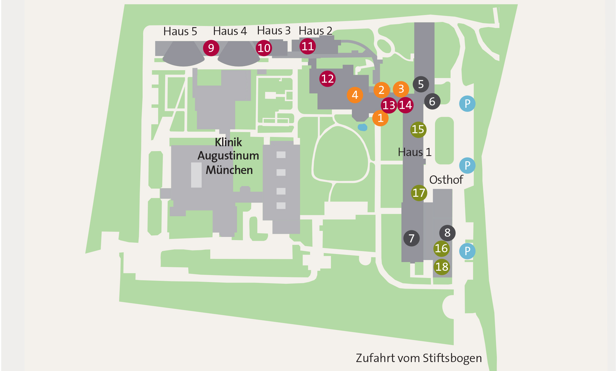Lageplan München-Neufriedenheim Lageplan München-Neufriedenheim