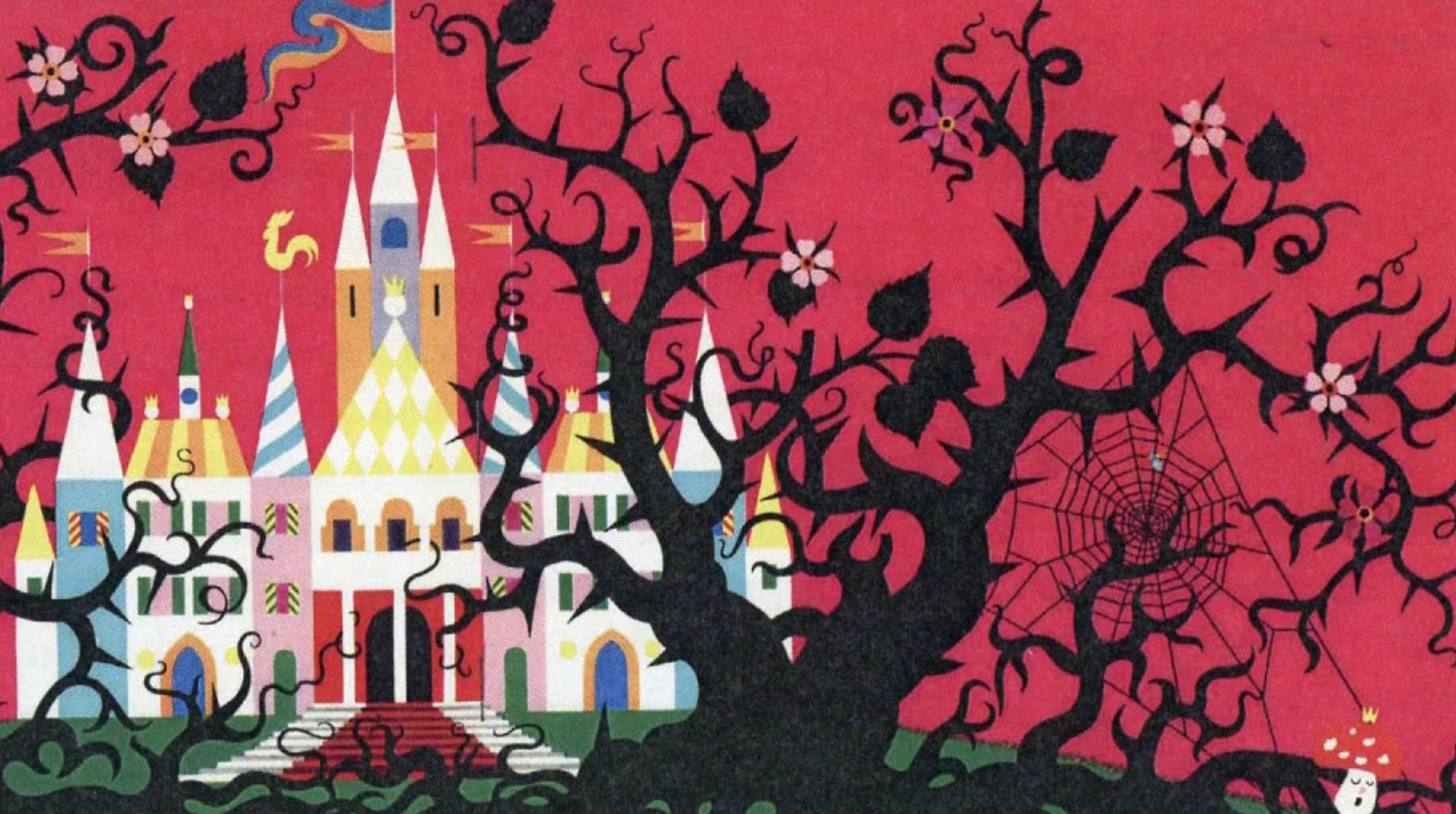 Illustration Dornröschen-Schloss 