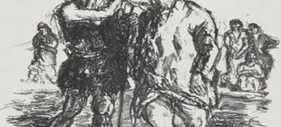 Szene Taufe von Max Beckmann