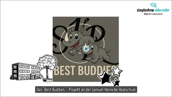 Titelbild des "Best Buddies"-Erklärfilms mit Link zum Film