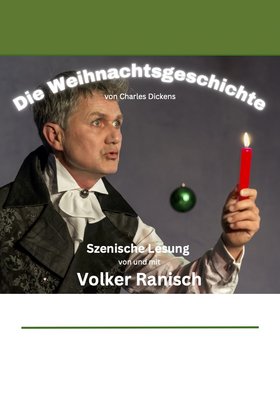 Volker Ranisch im Profil mit Kerze ind er Hand