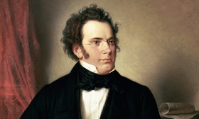 Franz Schubert Zeichnung von Mann