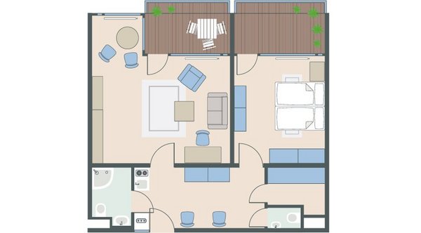 2,5-Zimmer-Wohnung mit 77 Quadratmetern