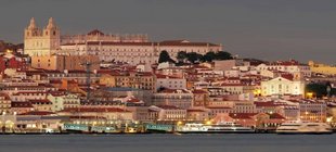 Aufnahme der historischen Altstadt von Lissabon