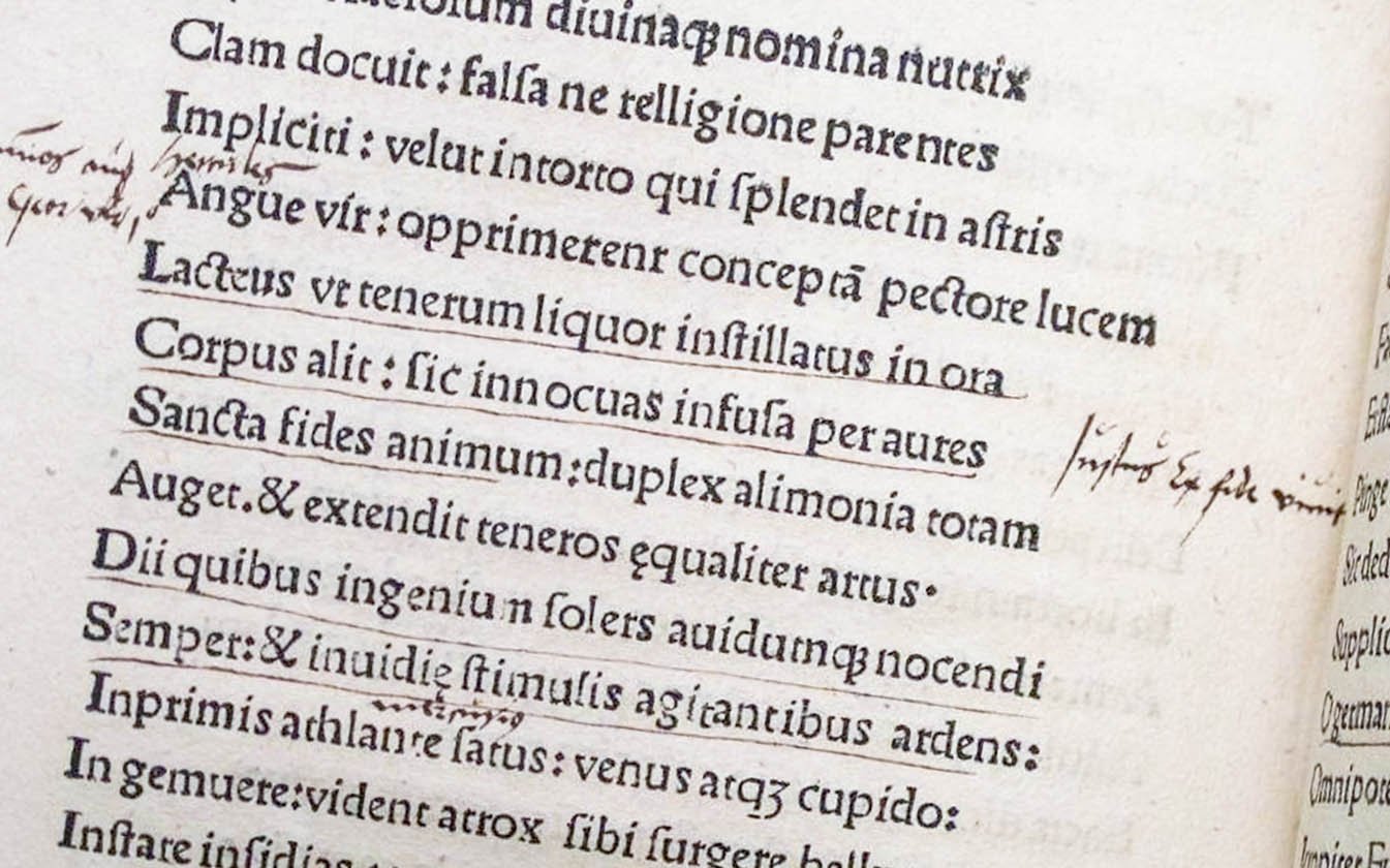 handschriftliche Randnotiz von Martin Luther