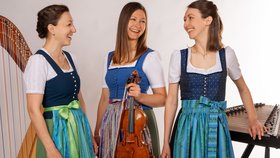 Das Trio Vielsaitig Drei Frauen mit Instrumenten