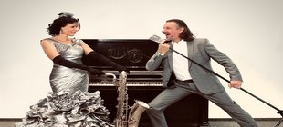 Bühnenfoto Hajo Mans und Nicole Schillings Bühnenfoto Hajo Mans und Nicole Schillings