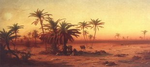 Oasenlandschaft, gemalt