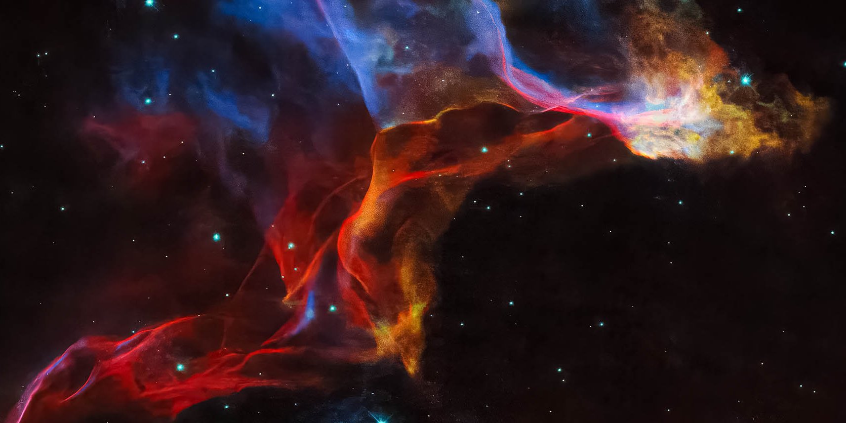 Schleiernebel Supernova aufgenommen vom Weltraumteleskop Hubble