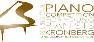 Ein goldenes Klavier - Logo des Wettbewerbs