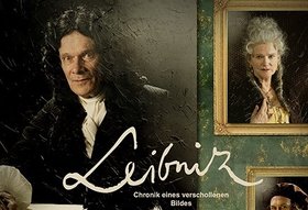 Porträt von Gottfried Wilhelm Leibniz mit Namensunterschrift