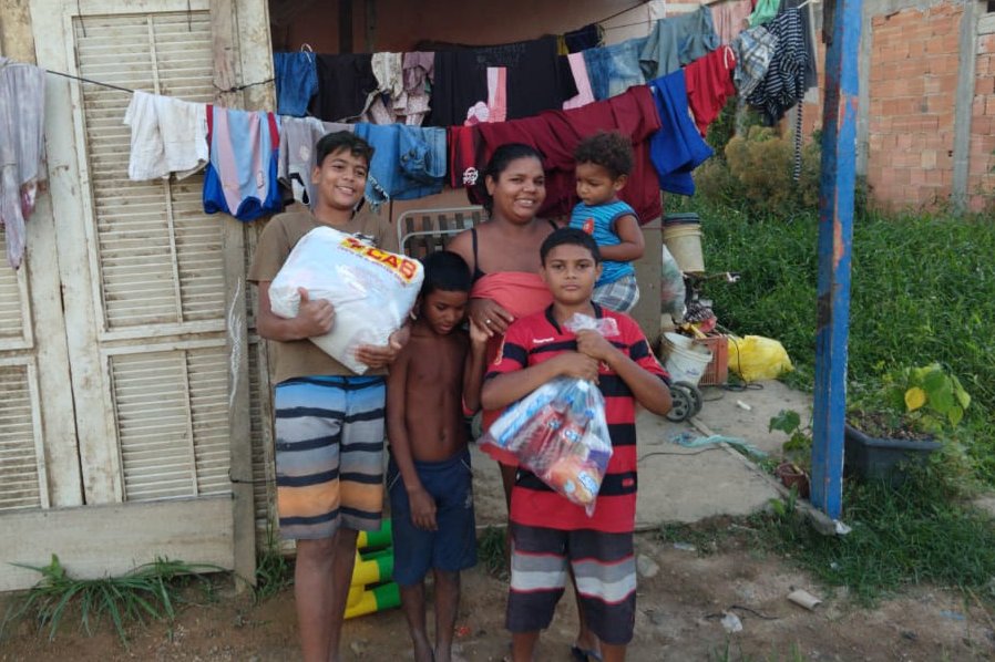 Empfänger der Augustinum Spenden in Brasilien Brasilianische Familie