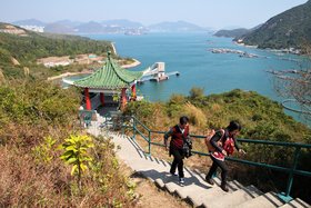 Blick auf Hong Kong 