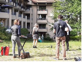 Das "Quarantäne-Quartett" im Augustinum Freiburg Das "Quarantäne-Quartett" im Augustinum Freiburg