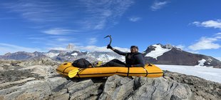 Tobias Schorcht auf dem Gipfel