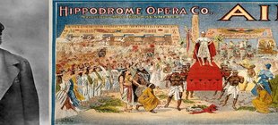 Guiseppe Verdi / Plakat von "Aida"