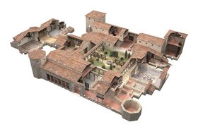 Plan einer römischen Villa