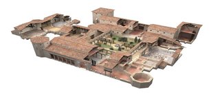 Plan einer römischen Villa