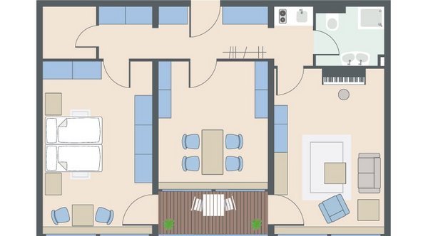 3-Zimmer-Wohnung mit 83 Quadratmetern