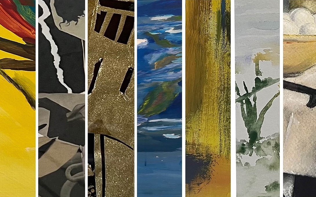 Streifen verschiedener Bilder für Ausstellung im Augustinum Freiburg