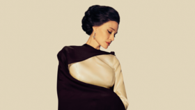 Maria Callas in eleganten schwarz-weißen Kleid Frau schwarz-weißen Kleid