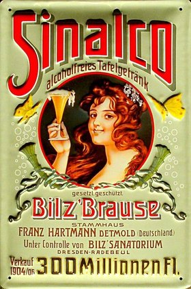 Altes Werbeplakat Sinalco