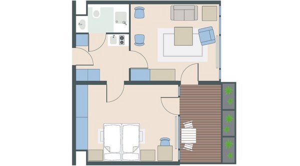 2-Zimmer-Wohnung mit 52 Quadratmetern
