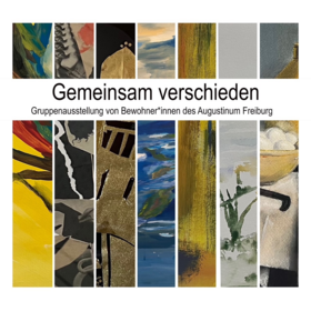 Collage aus verschiedenen künstlerischen Beiträgen zur Ausstellung