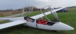 Segelflugzeug mit B. Biehler