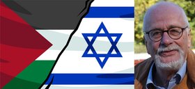Symbolbild Israel-Palästina, Porträt von Dr. Robert