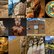 Collage von Skulpturen, Siedlungen und Buten der Anden-Zivilisation 