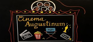 Zeichnung mit Schriftzug Cinema Augustinum