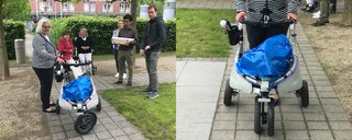 Bewohnerinnen des Augustinum Hamburg testen digitalen Blindenführhund 