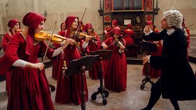 Musikerinnen Musikerinnen in historischen Gewändern