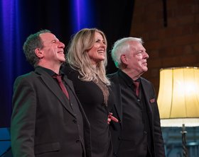 Drei Musiker auf der Bühne