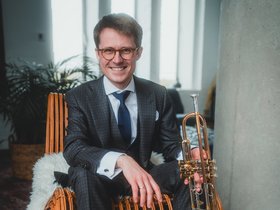 Thimo Niesterok mit Trompete