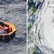 Rettungsinsel und Wetterkarte