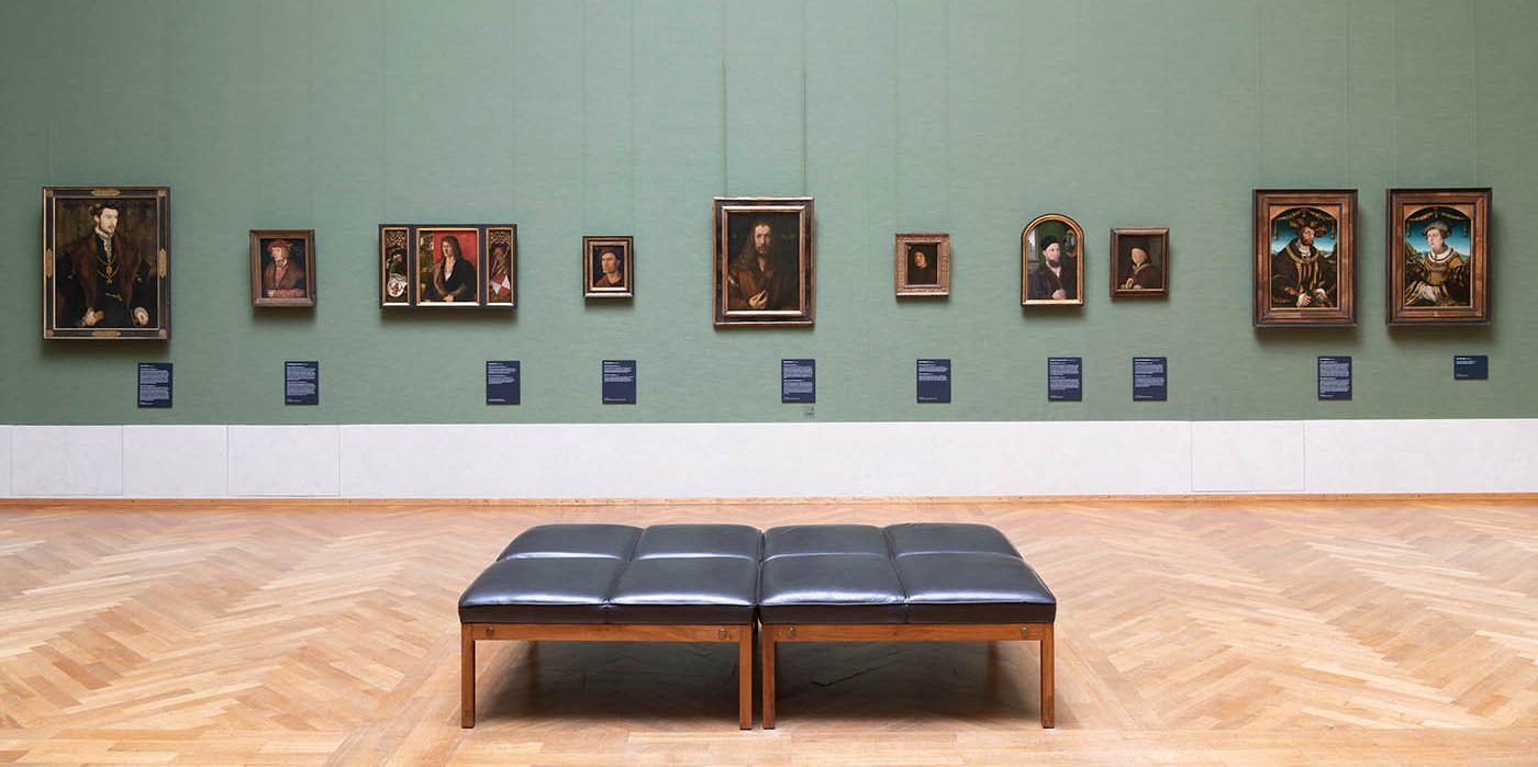 Ausstellungssaal in der Alten Pinakothek in München