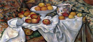 Stillleben mit Äpfeln und Orangen 