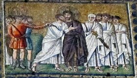 Gemälde mit der Szene Judaskuss