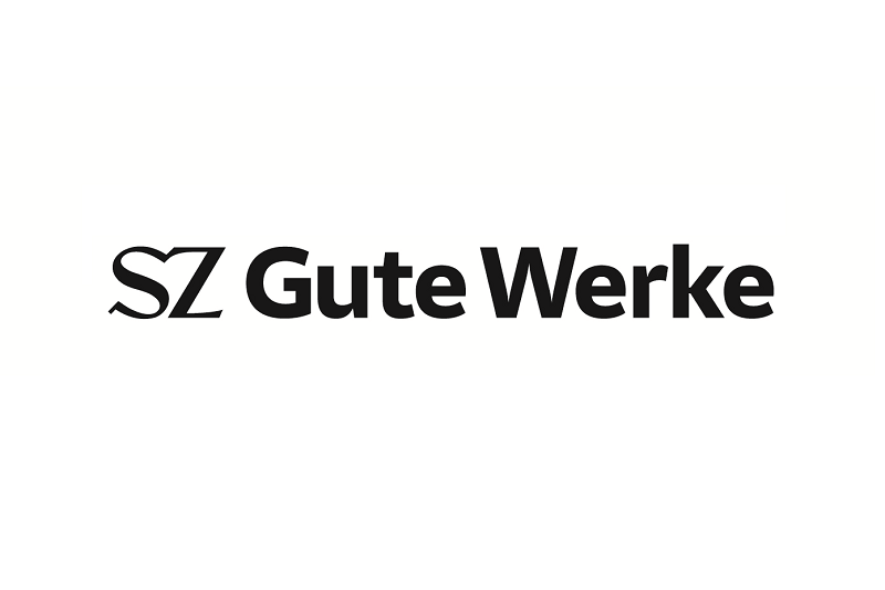 Zu sehen ist das Logo mit zwei Kerzen der Adventskalender für gute Werke der Süddeutschen Zeitung